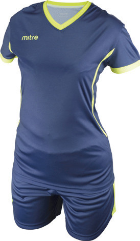 Equipo de Futbol Mitre Atenas Mujer Azul - Amarillo Fluor